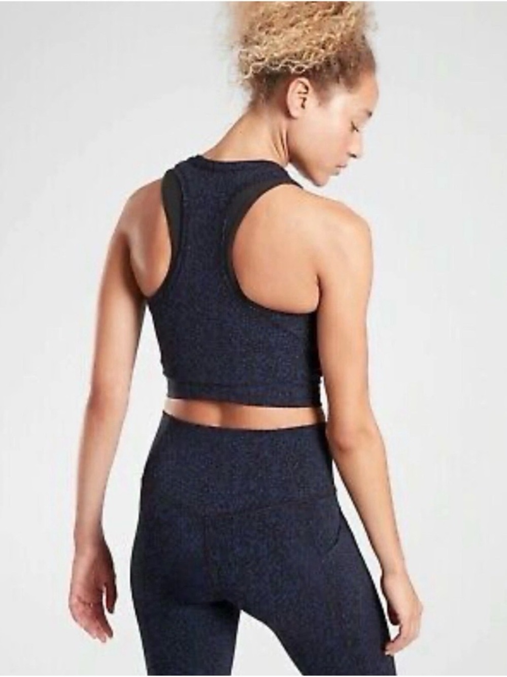 Athleta Salutation Ribbed Racerback Crop Tank - Picture 7 of 8